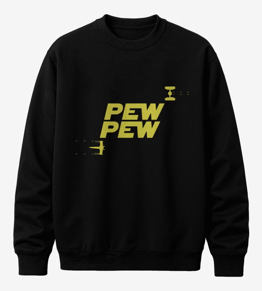 Poleron polo Negro de Pew pew