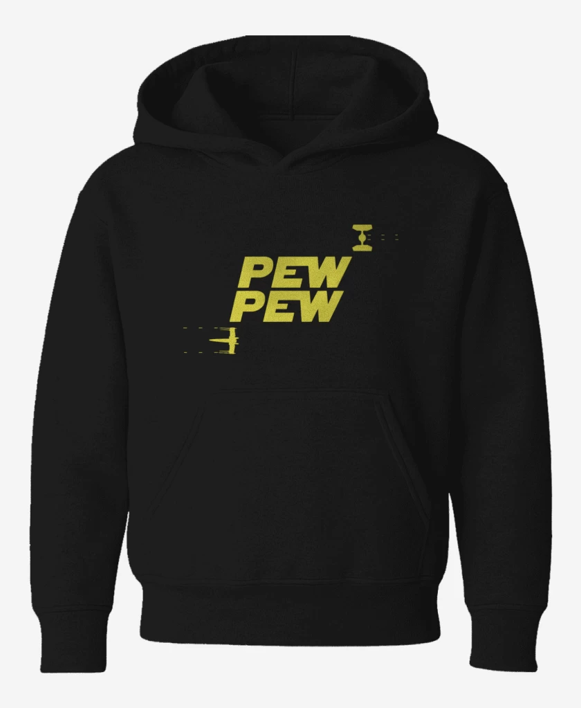 Poleron de niño Negro de Pew pew