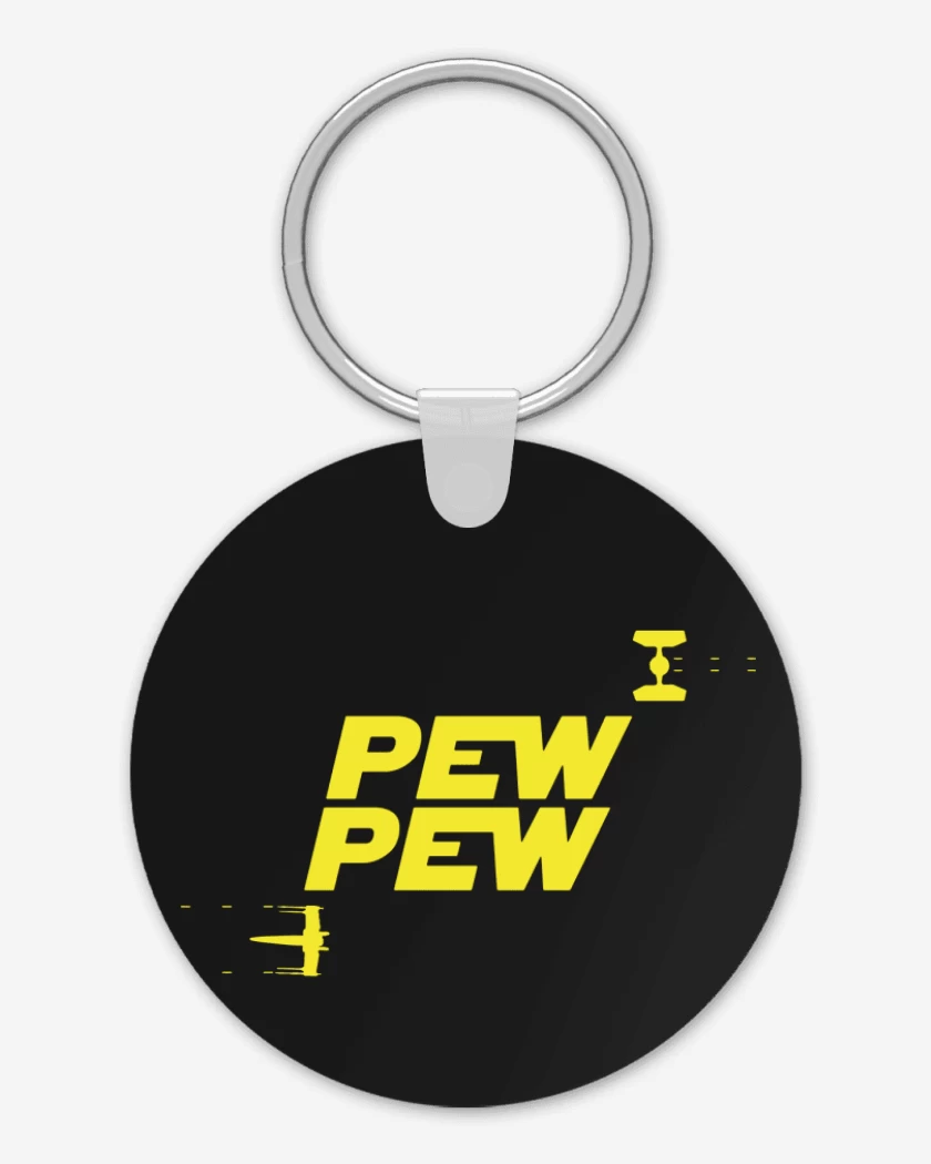 Llavero Negro de Pew pew