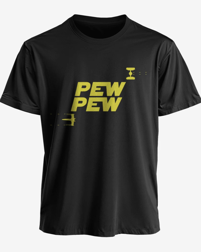 Polera premium Negro de Pew pew