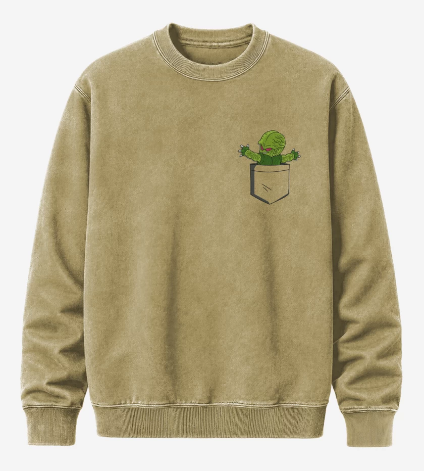 Poleron Polo Acid Wash Beige de Saibaman