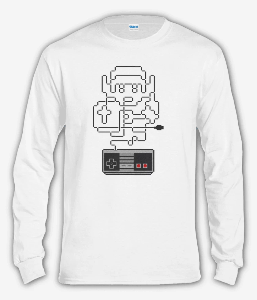 Polera manga larga Blanco de link nes
