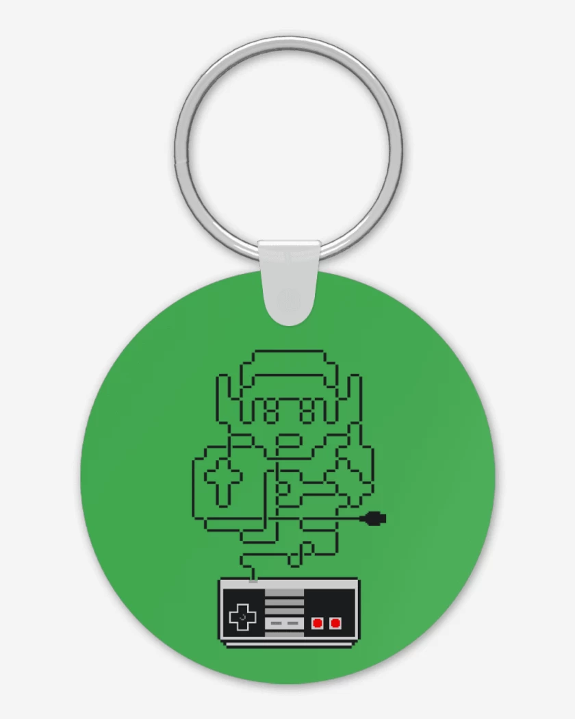 Llavero Verde jade de link nes