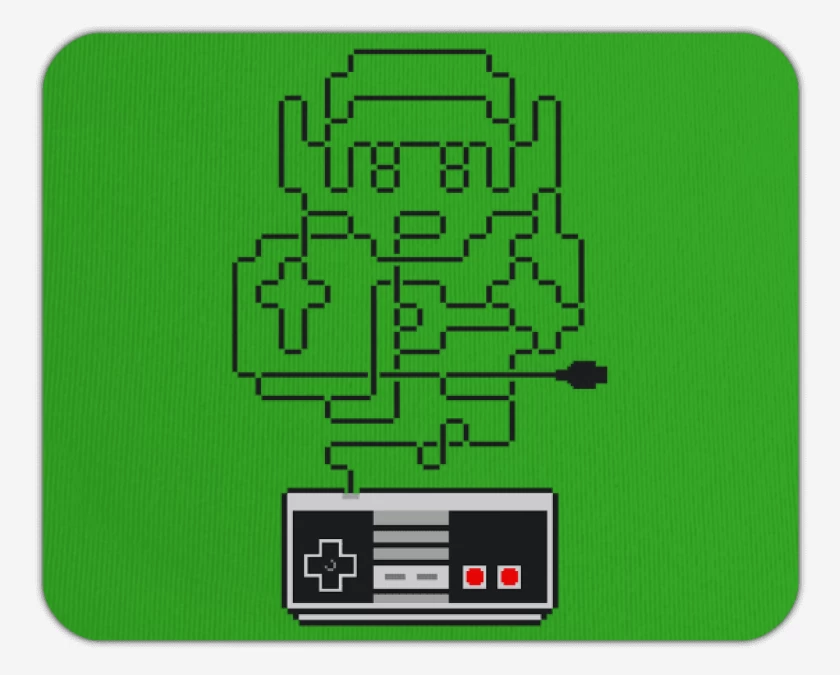 Mousepad Verde jade de link nes