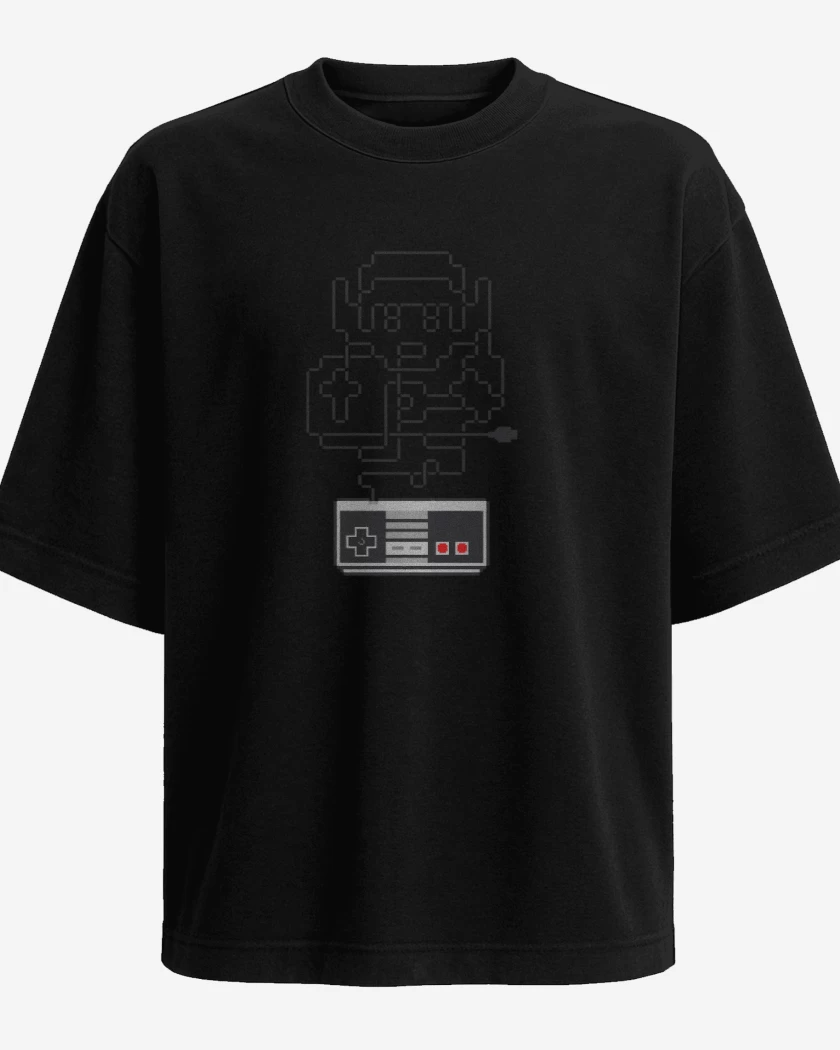 Polera Oversize Negro de link nes