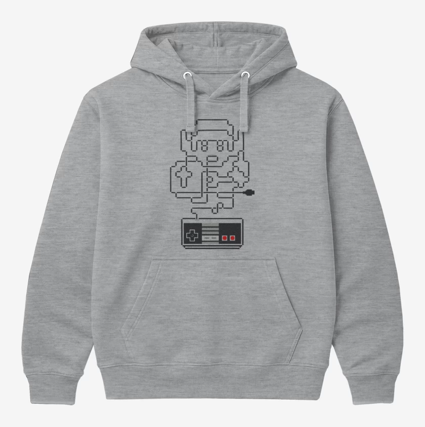 Polerón Canguro Gris Melange de link nes