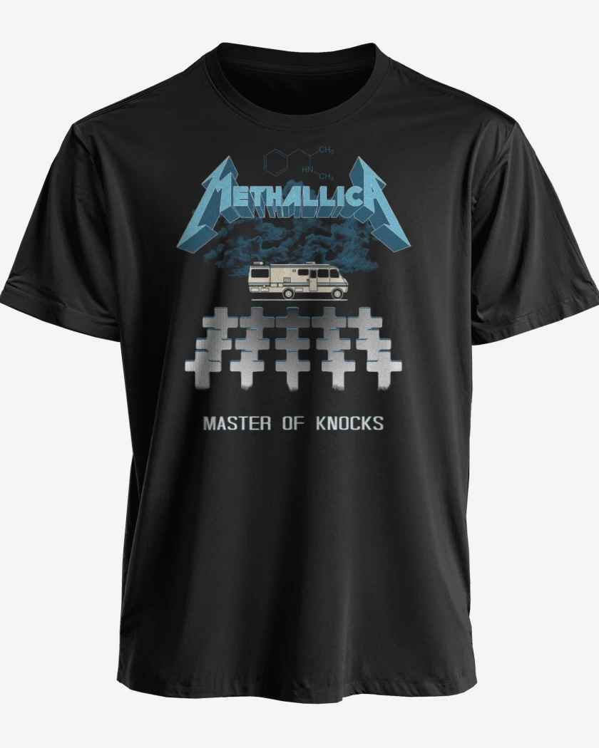 Polera premium Negro de methallica 