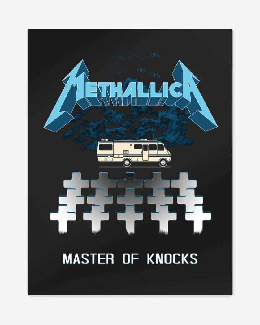 Print metalico Negro de methallica 