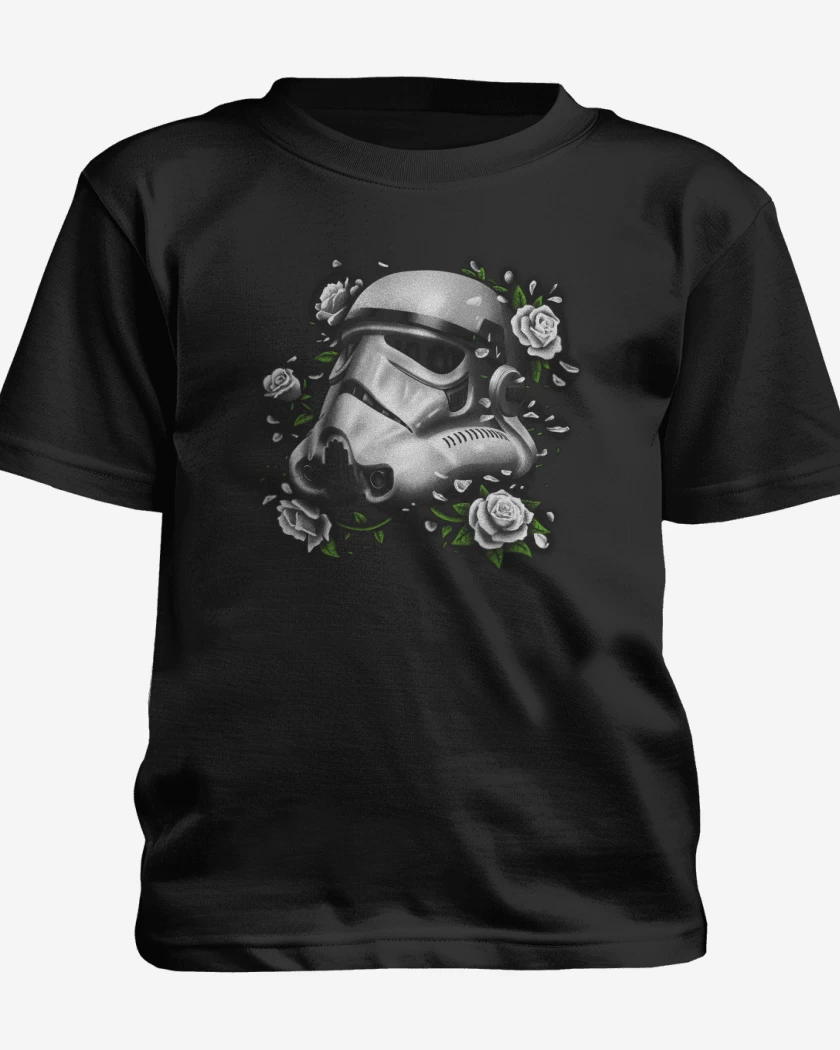 Polera de niño Negro de trooper roses