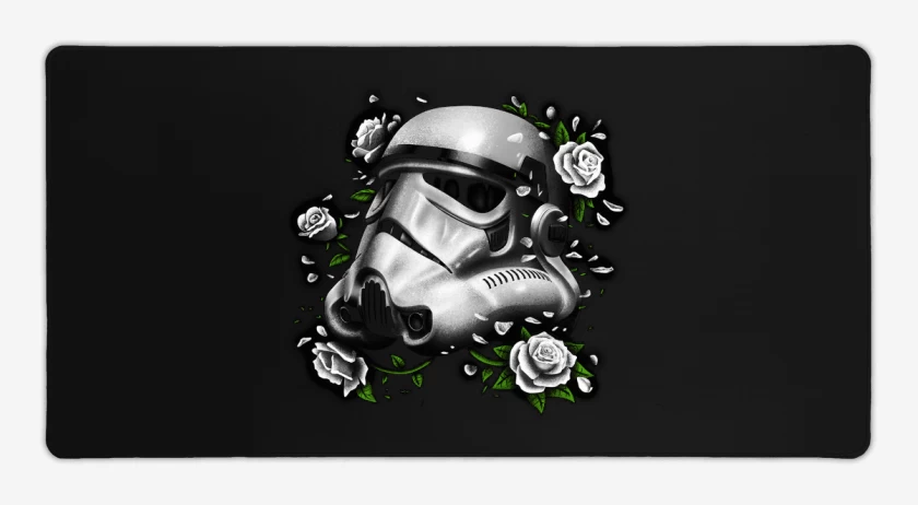 Mouse pad Gamer Negro de trooper roses