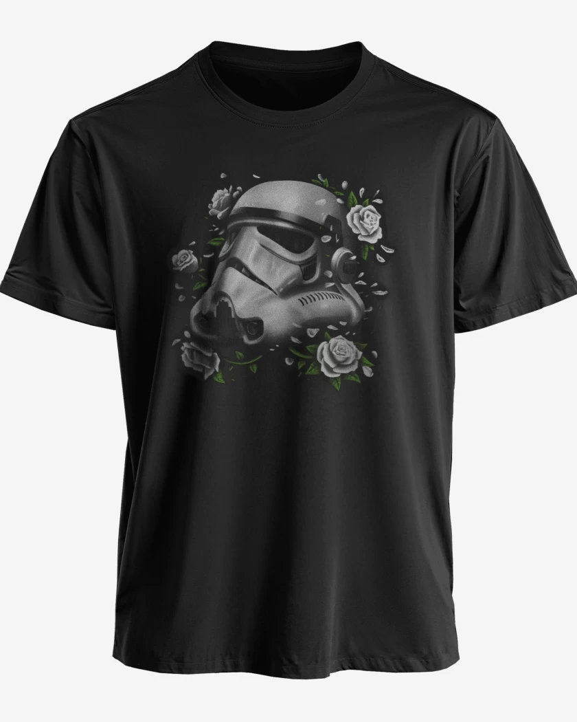Polera Negro de trooper roses