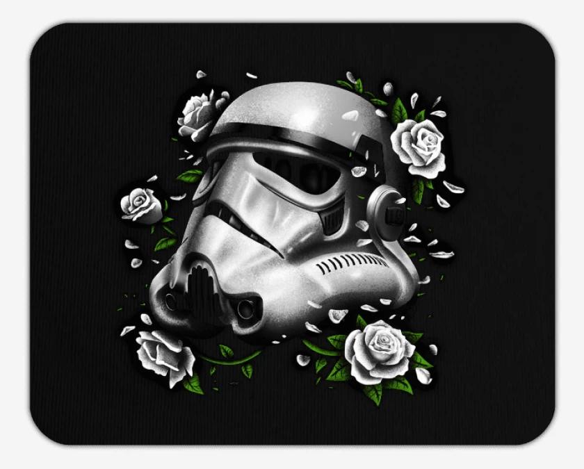 Mousepad Negro de trooper roses