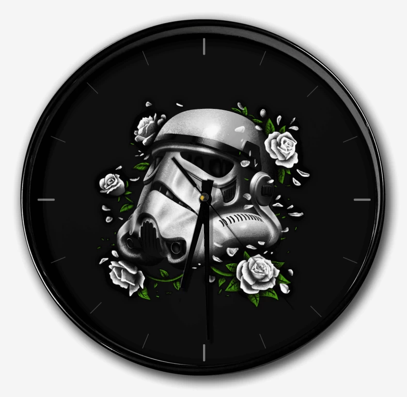 Reloj Negro de trooper roses