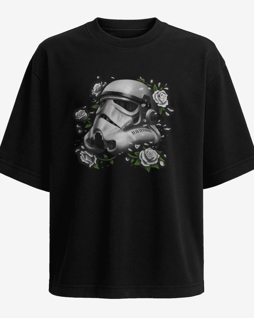 Polera Oversize trooper roses