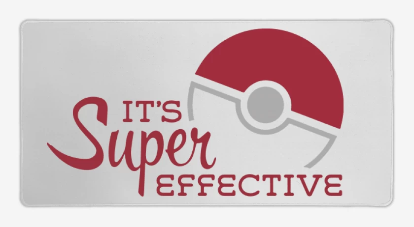Mouse pad Gamer Blanco de Pokeball