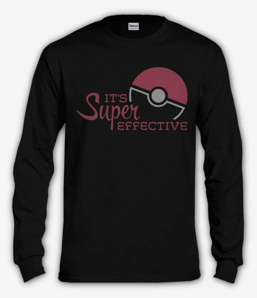 Polera manga larga Negro de Pokeball