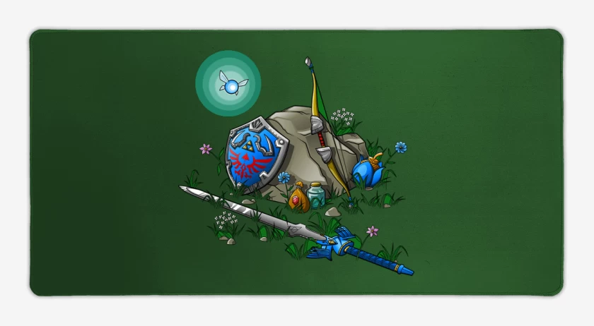 Mouse pad Gamer Verde jade de Items link