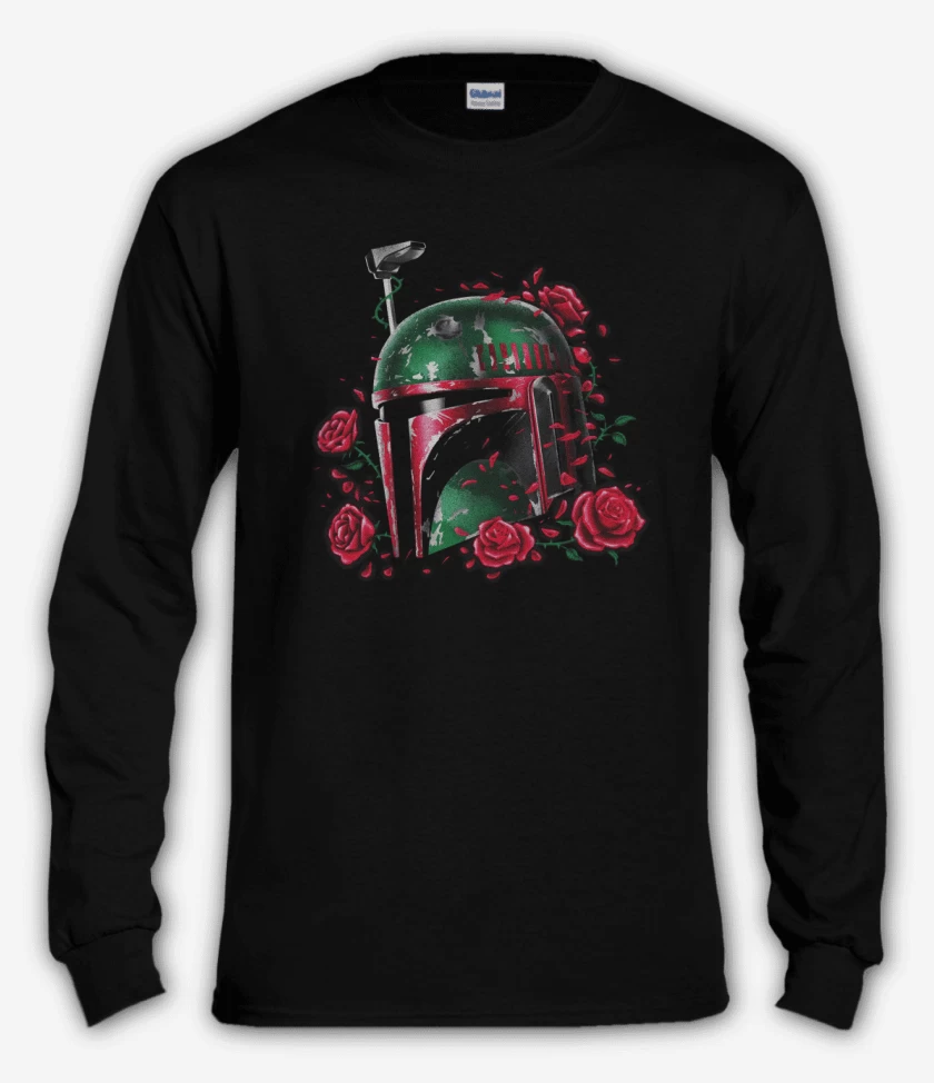 Polera manga larga boba fett roses