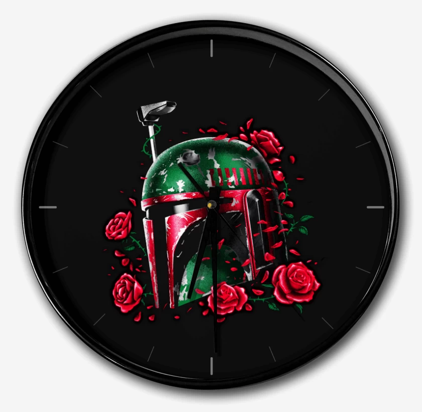 Reloj Negro de boba fett roses