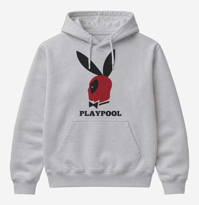 Poleron Canguro básico Gris Melange de Play pool