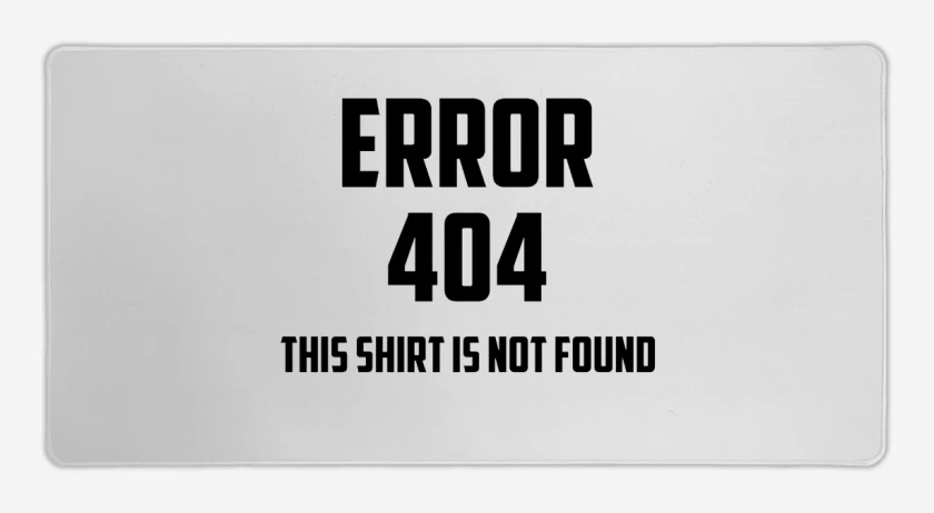 Mouse pad Gamer Blanco de Error 404 