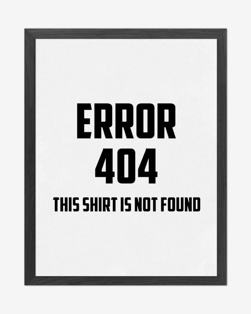 Cuadro decorativo Blanco de Error 404 