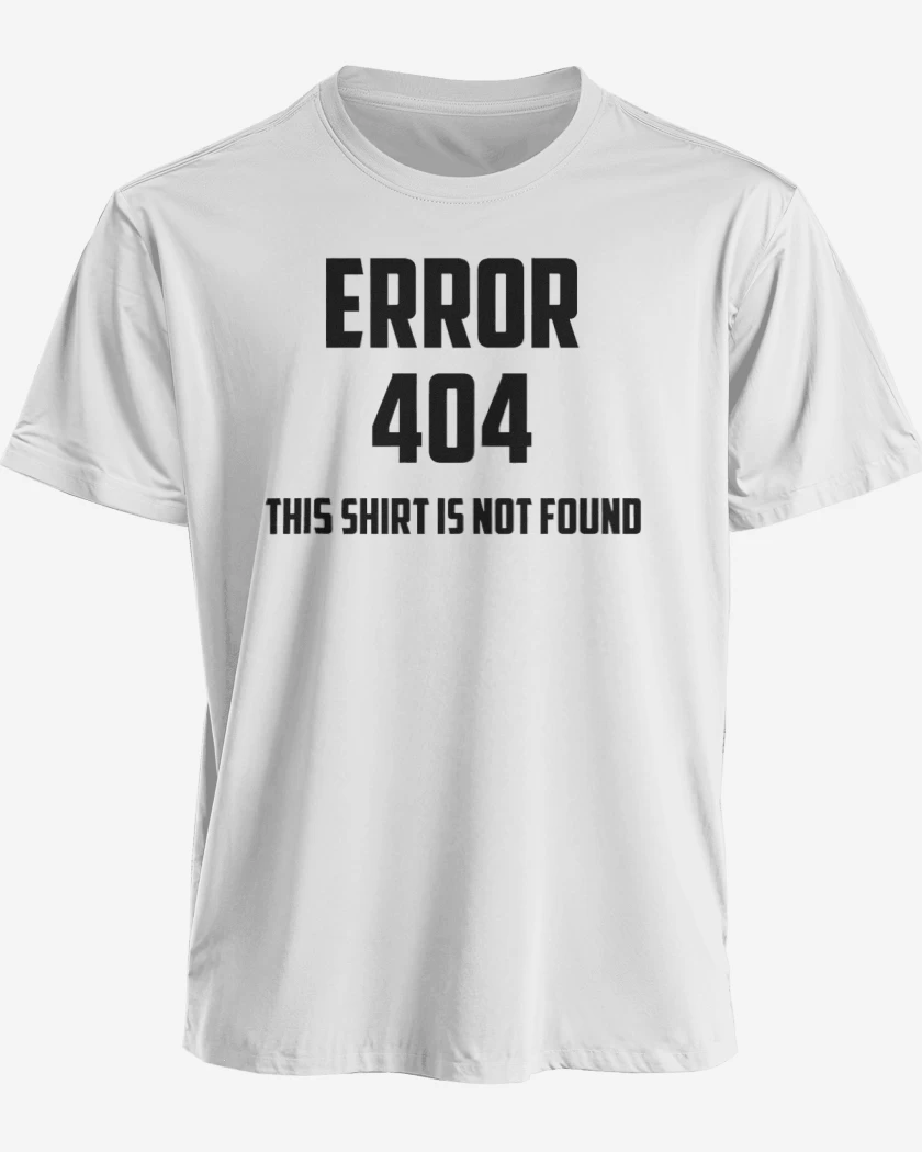 Polera premium Blanco de Error 404 