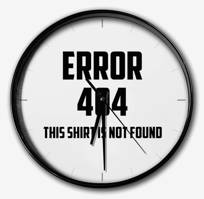Reloj Blanco de Error 404 