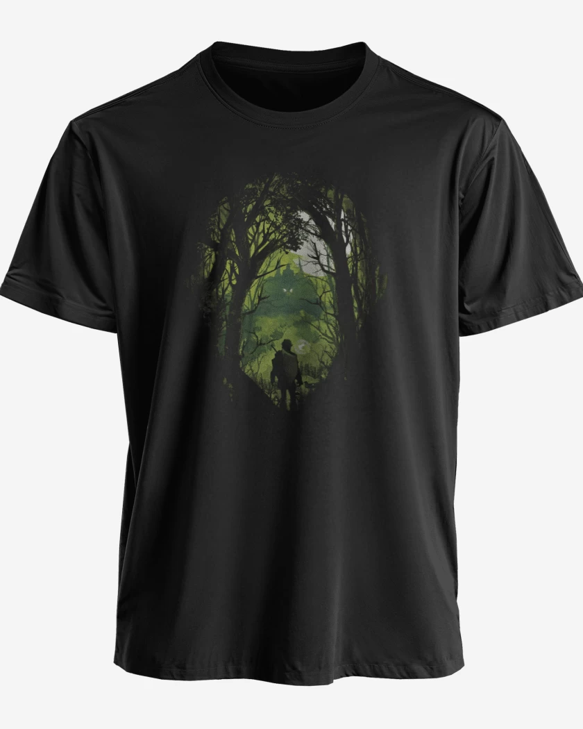 Polera Negro de Link bosque