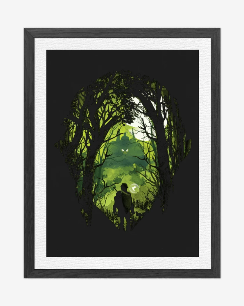 Cuadro decorativo Negro de Link bosque
