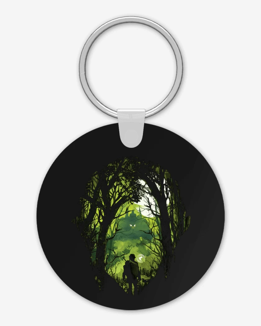 Llavero Negro de Link bosque