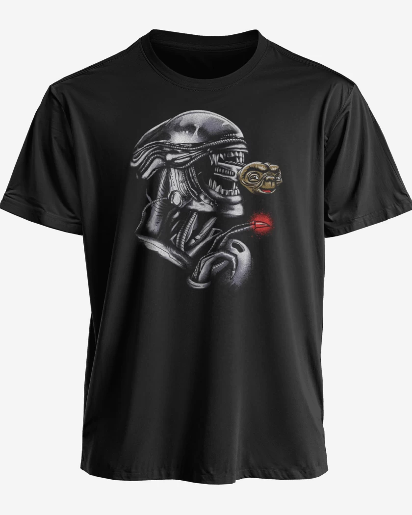 Polera premium Negro de Aliens nro 2
