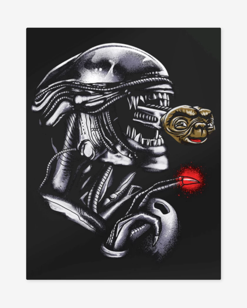 Print metalico Aliens nro 2