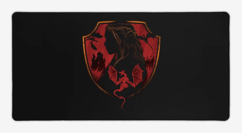 Mouse pad Gamer Negro de Targarian