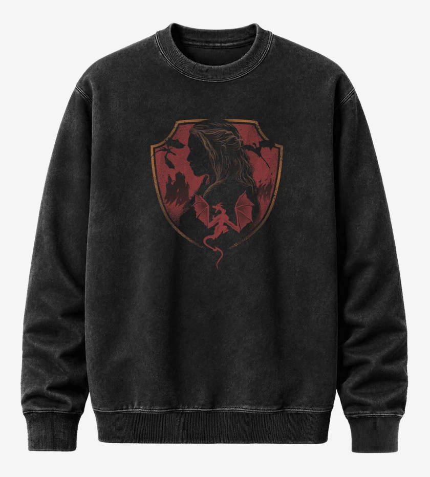 Poleron Polo Acid Wash Negro de Targarian