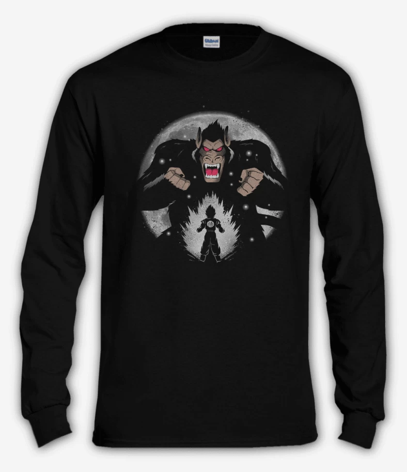 Polera manga larga Negro de dbz mono