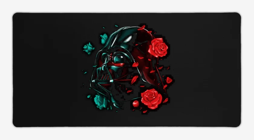 Mouse pad Gamer Negro de Darth roses