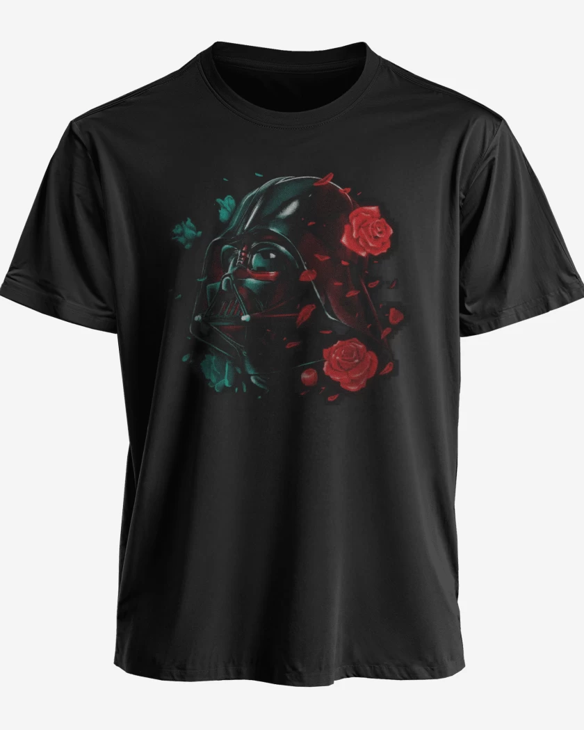Polera Negro de Darth roses