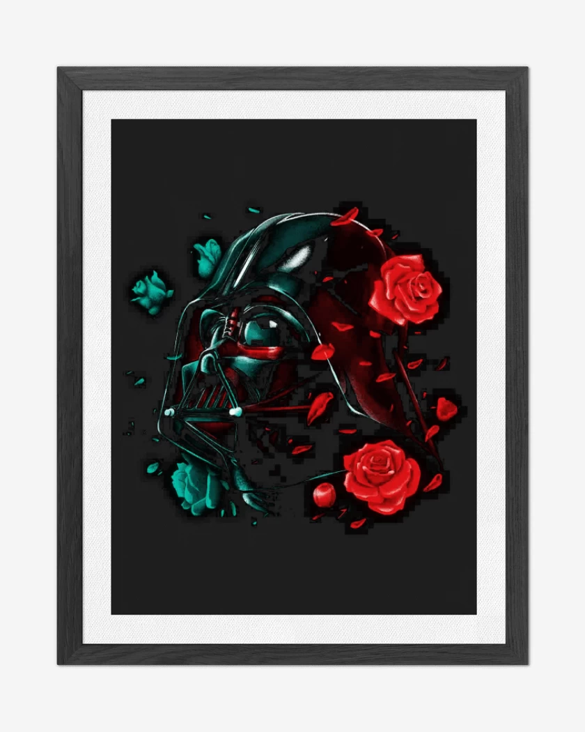 Cuadro decorativo Negro de Darth roses