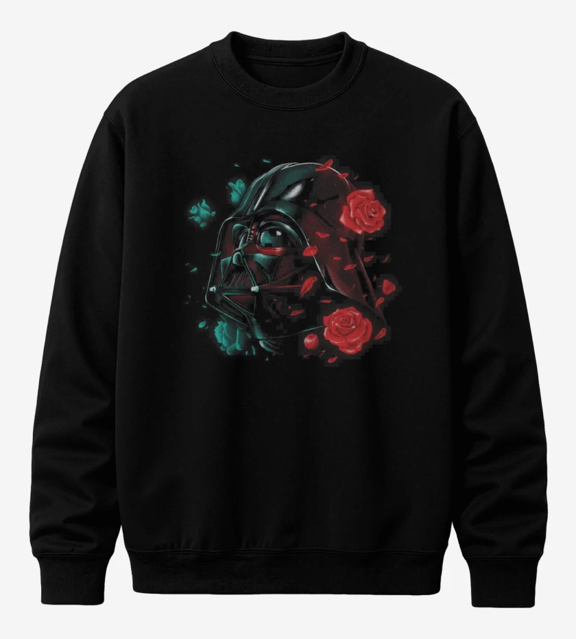 Poleron polo Negro de Darth roses