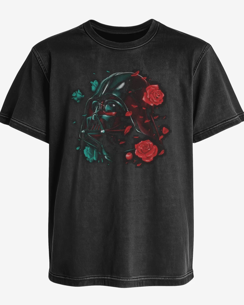 Polera desgastada Negro de Darth roses