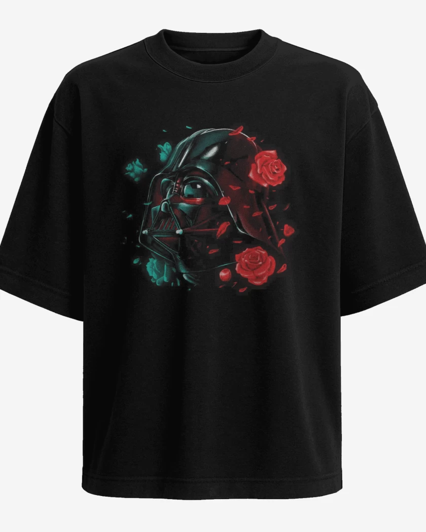Polera Oversize Negro de Darth roses