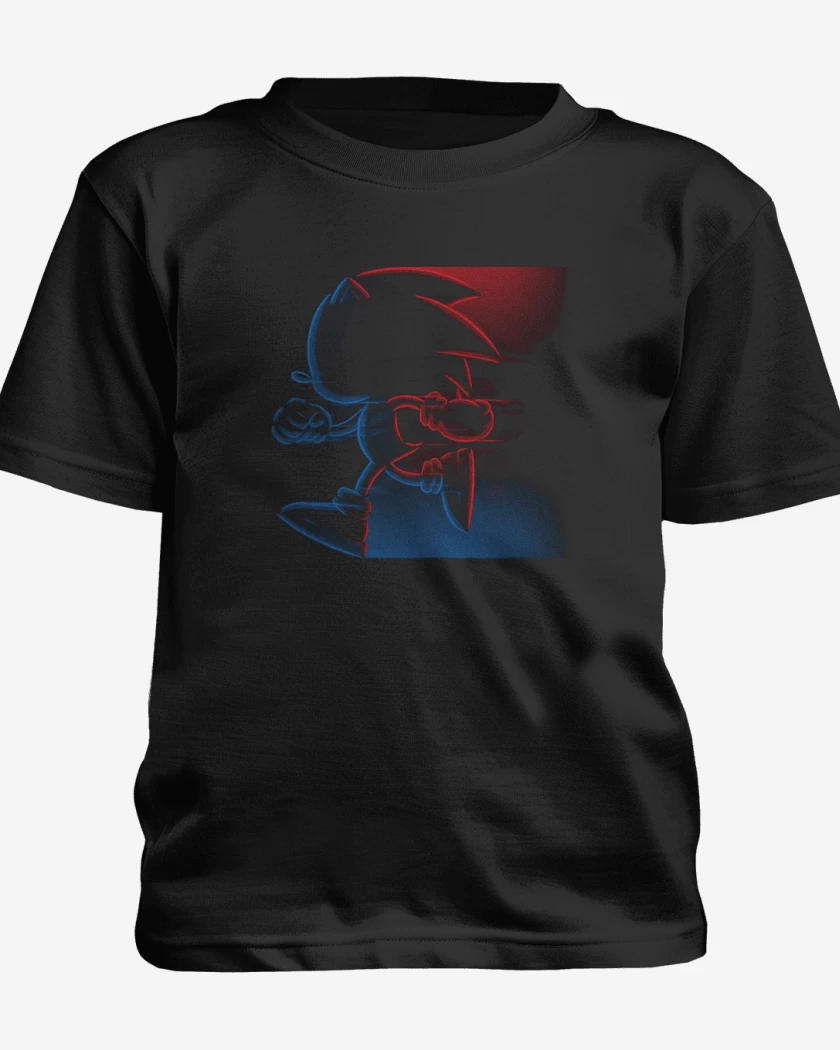 Polera de niño Negro de Sonic 2