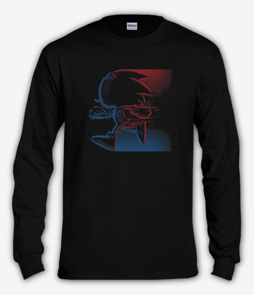Polera manga larga Negro de Sonic 2
