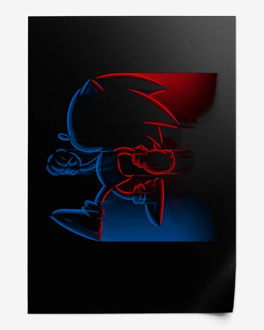 Print Negro de Sonic 2