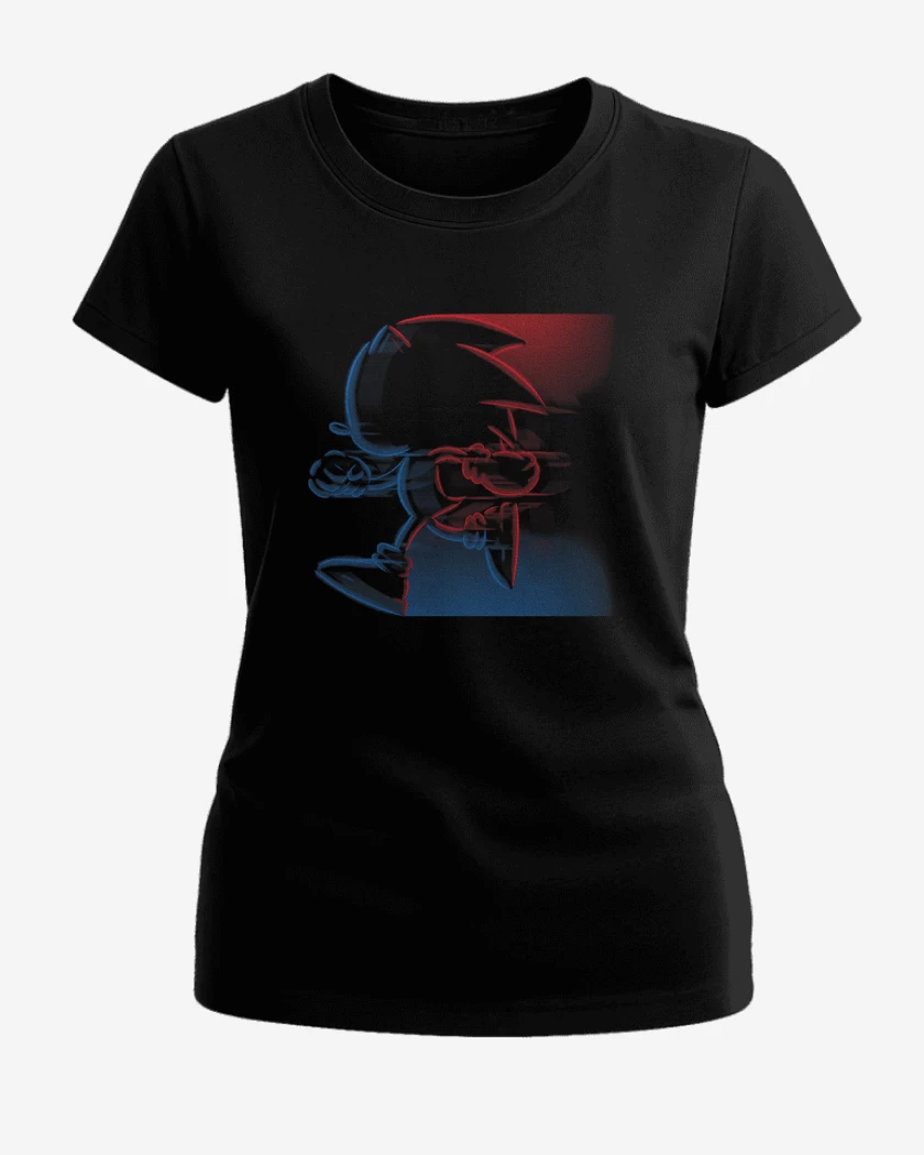 Polera de Mujer Negro de Sonic 2