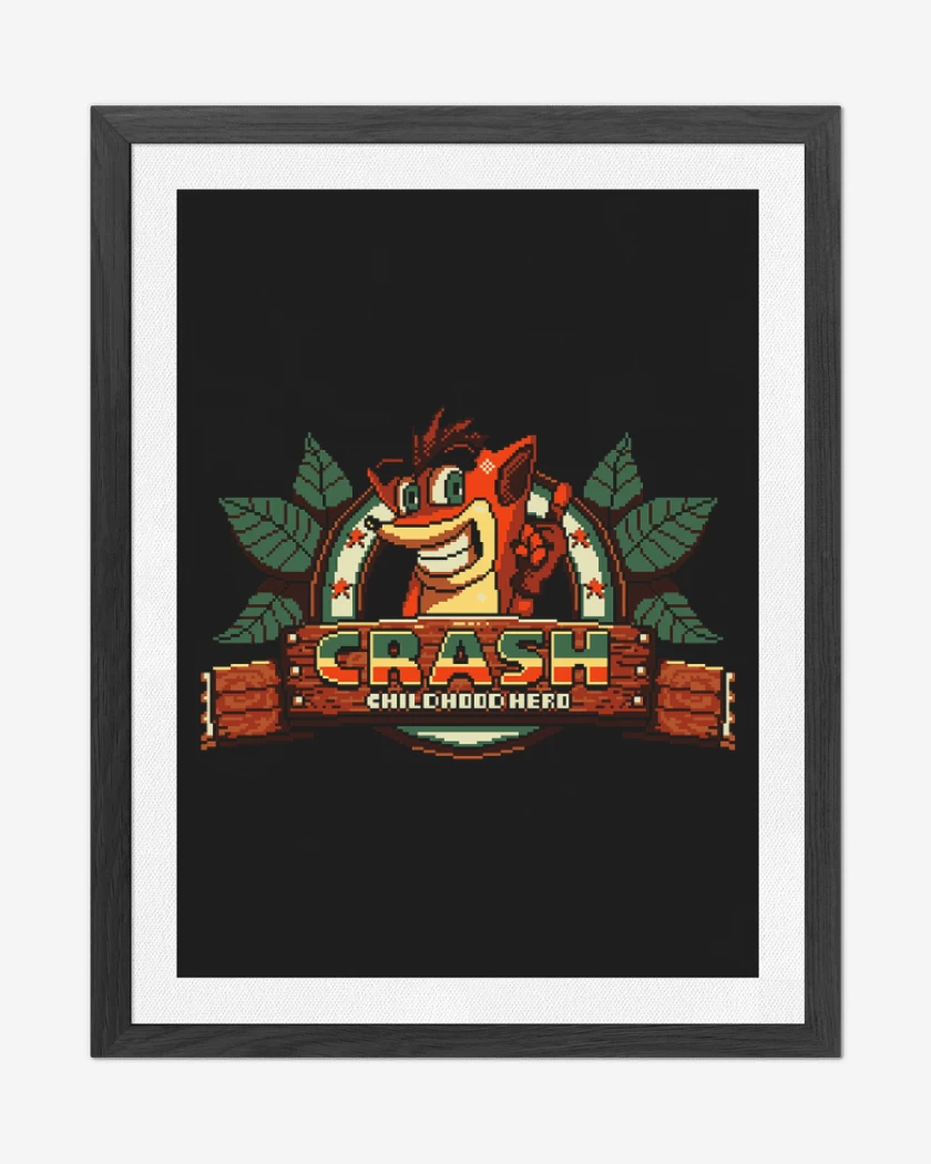 Cuadro decorativo Negro de crash pecho