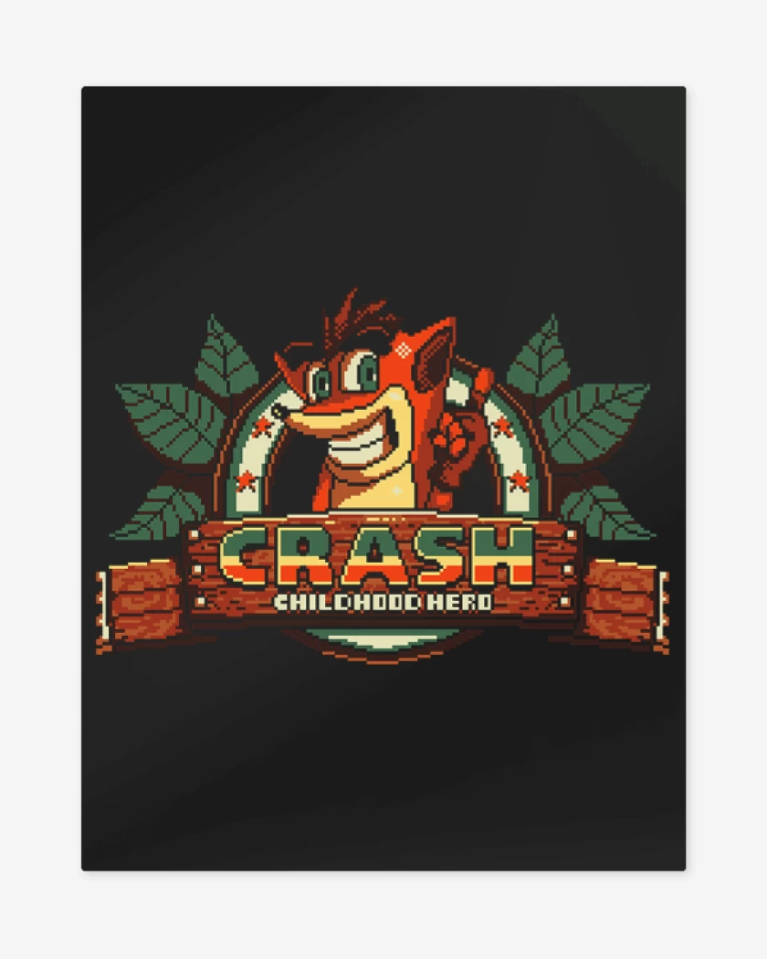 Print metalico Negro de crash pecho