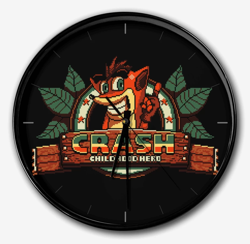 Reloj Negro de crash pecho