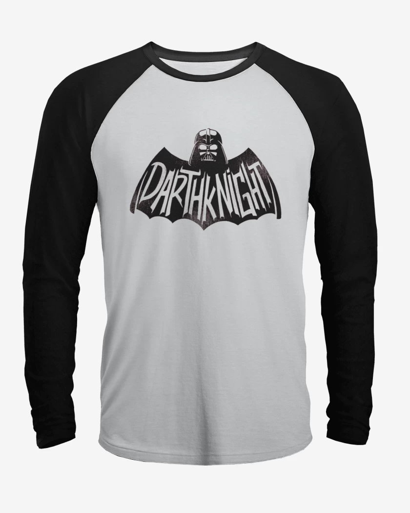 Polera Raglan Blanco / Negro de Darthknight